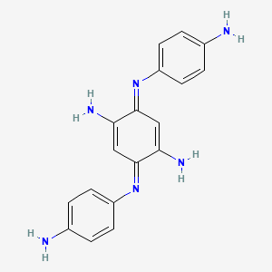 molecular formula C18H18N6 B1216380 Bandrowski's base CAS No. 20048-27-5