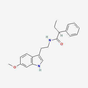 molecular formula C21H24N2O2 B12163802 N-[2-(6-methoxy-1H-indol-3-yl)ethyl]-2-phenylbutanamide 