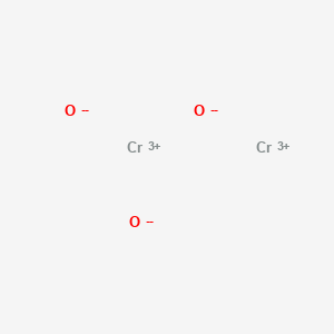 molecular formula CrO2<br>Cr2O3 B1216389 Chromium oxide CAS No. 11118-57-3