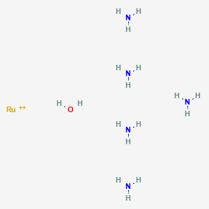 molecular formula H17N5ORu+2 B1216392 Pentaammineaquaruthenium CAS No. 21393-88-4