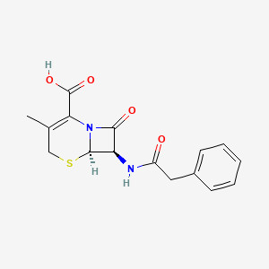 molecular formula C16H16N2O4S B1216393 Phenylacetyl 7-aminodesacetoxycephalosporanic acid CAS No. 27255-72-7