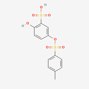 molecular formula C13H12O7S2 B1216397 Sultosilic acid CAS No. 57775-26-5