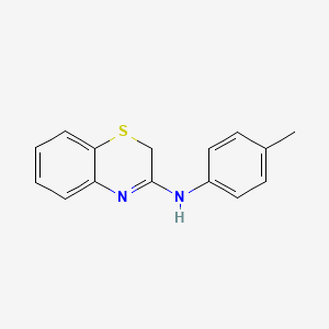 molecular formula C15H14N2S B12164056 N-(4-methylphenyl)-2H-1,4-benzothiazin-3-amine 