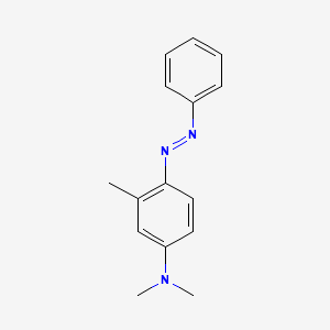 molecular formula C15H17N3 B1216407 2-Methyl-4-(dimethylamino)azobenzene CAS No. 54-88-6
