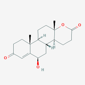 molecular formula C19H26O4 B1216418 6beta-Hydroxy-D-homo-17a-oxaandrost-4-ene-3,17-dione CAS No. 6941-30-6