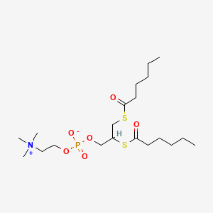 2,3-Bis(hexanoylthio)propylphosphocholine