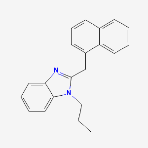 molecular formula C21H20N2 B12164315 2-(Naphthylmethyl)-1-propylbenzimidazole 