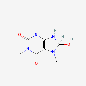 molecular formula C8H12N4O3 B1216436 1,3,7-Trimethyldihydrouric acid CAS No. 43146-65-2