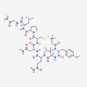 molecular formula C46H71N11O12S2 B1216441 Oxapmt CAS No. 70056-24-5