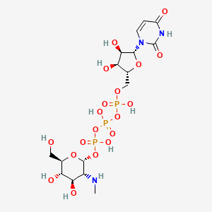 molecular formula C16H28N3O19P3 B1216448 Udp-N-methylglucosamine phosphate CAS No. 84283-22-7