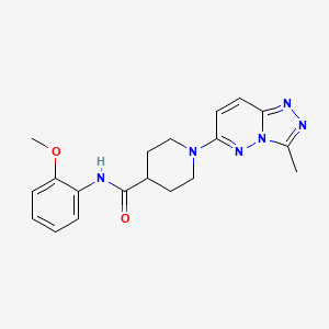 molecular formula C19H22N6O2 B12164529 N-(2-methoxyphenyl)-1-(3-methyl[1,2,4]triazolo[4,3-b]pyridazin-6-yl)piperidine-4-carboxamide 