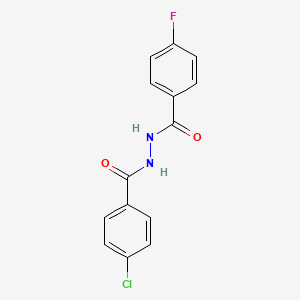 molecular formula C14H10ClFN2O2 B12164547 4-chloro-N'-(4-fluorobenzoyl)benzohydrazide 