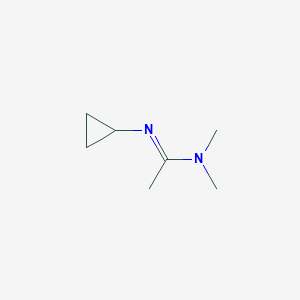 molecular formula C7H14N2 B121646 N'-cyclopropyl-N,N-dimethylethanimidamide CAS No. 151328-39-1