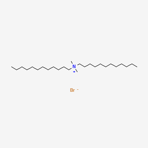 molecular formula C26H56BrN B1216463 Didodecyldimethylammonium bromide CAS No. 3282-73-3
