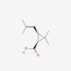 molecular formula C10H16O2 B1216464 (-)-顺-菊酸 CAS No. 26771-06-2