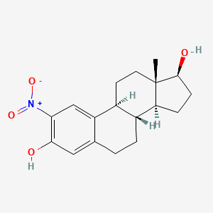 molecular formula C18H23NO4 B1216473 2-Nitroestra-1,3,5(10)-triene-3,17beta-diol CAS No. 6298-51-7