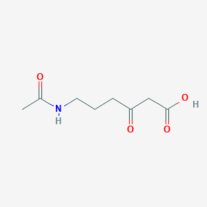 molecular formula C8H13NO4 B1216479 6-Acetamido-3-oxohexanoic acid 