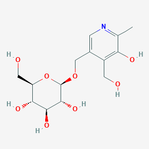 molecular formula C14H21NO8 B1216480 5'-O-beta-D-Glucosylpyridoxine 
