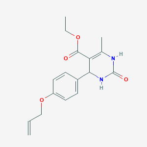 molecular formula C17H20N2O4 B12164880 Ethyl 6-methyl-2-oxo-4-[4-(prop-2-en-1-yloxy)phenyl]-1,2,3,4-tetrahydropyrimidine-5-carboxylate 