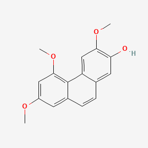 molecular formula C17H16O4 B1216489 Isobatatasin I CAS No. 39499-84-8