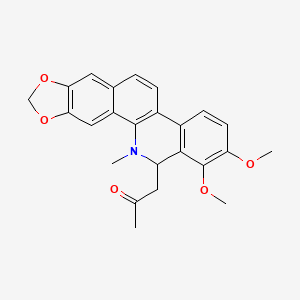 molecular formula C24H23NO5 B1216491 Acetonylchelerythrine 