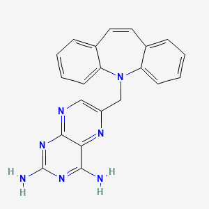 molecular formula C21H17N7 B1216493 [N-(2,4-Diaminopteridin-6-YL)-methyl]-dibenz[B,F]azepine 