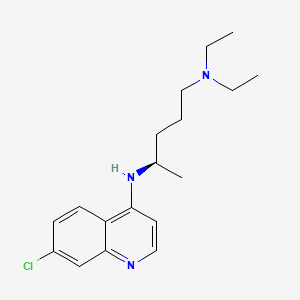 molecular formula C18H26ClN3 B1216494 (R)-chloroquine CAS No. 58175-87-4