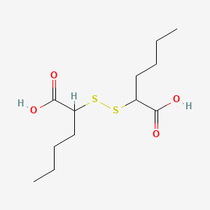 molecular formula C12H22O4S2 B1216497 2,2'-Dithiobishexanoic acid CAS No. 22414-91-1