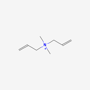 molecular formula C8H16N+ B1216499 Dimethyldiallylammonium CAS No. 48042-45-1