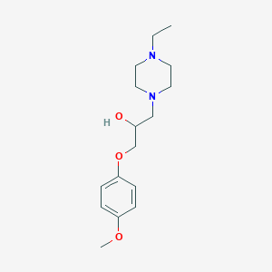 molecular formula C16H26N2O3 B12165085 1-(4-Ethylpiperazin-1-yl)-3-(4-methoxyphenoxy)propan-2-ol 
