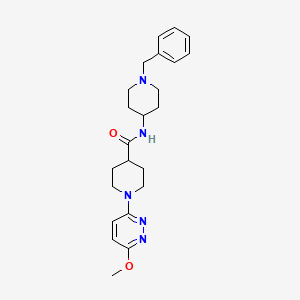 molecular formula C23H31N5O2 B12165174 N-(1-benzylpiperidin-4-yl)-1-(6-methoxypyridazin-3-yl)piperidine-4-carboxamide 