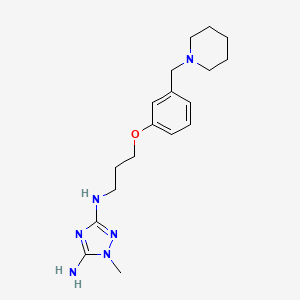 molecular formula C18H28N6O B1216521 Isolamtidin CAS No. 98666-22-9