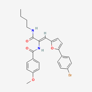 molecular formula C25H25BrN2O4 B12165254 N-[(1Z)-1-[5-(4-bromophenyl)furan-2-yl]-3-(butylamino)-3-oxoprop-1-en-2-yl]-4-methoxybenzamide 