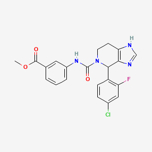molecular formula C21H18ClFN4O3 B12165261 methyl 3-({[4-(4-chloro-2-fluorophenyl)-3,4,6,7-tetrahydro-5H-imidazo[4,5-c]pyridin-5-yl]carbonyl}amino)benzoate 