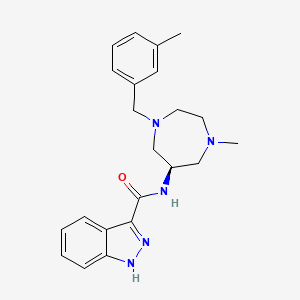 N-[(6R)-1-methyl-4-[(3-methylphenyl)methyl]-1,4-diazepan-6-yl]-1H-indazole-3-carboxamide