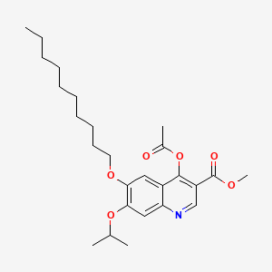 4-Acetoxy-6-decyloxy-7-isopropoxy-3-methoxycarbonylquinoline
