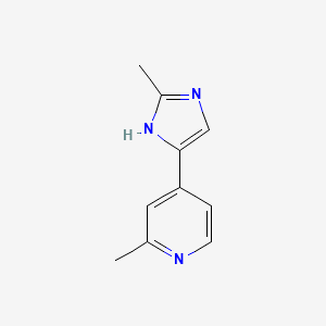 2-Methyl-4-(2-methyl-1H-imidazol-4-yl)pyridine