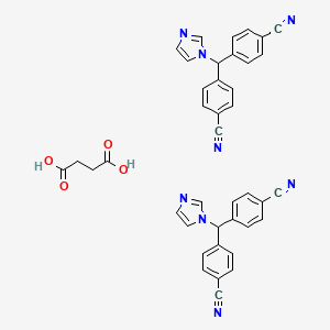 Bis(4-cyanophenyl)imidazo-1-yl-methane hemisuccinate salt