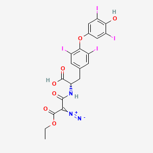 N-(Ethyl-2-diazomalonyl)thyroxine