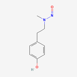 molecular formula C9H12N2O2 B1216540 N-Nitroso-N-methyltyramine CAS No. 84605-04-9
