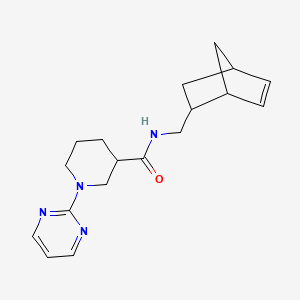 molecular formula C18H24N4O B12165401 N-(bicyclo[2.2.1]hept-5-en-2-ylmethyl)-1-(2-pyrimidinyl)-3-piperidinecarboxamide 