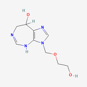3,6,7,8-Tetrahydro-3-((2-hydroxyethoxy)methyl)imidazo(4,5-d)(1,3)diazepin-8-ol