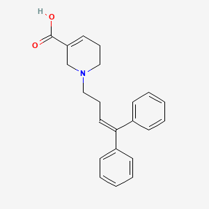 3-Pyridinecarboxylic acid, 1-(4,4-diphenyl-3-butenyl)-1,2,5,6-tetrahydro-