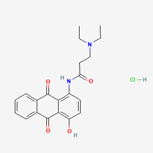 1-(omega-Diethylaminopropylamido)-4-hydroxy-9,10-anthracenedione