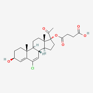 molecular formula C25H33ClO6 B1216553 Cma-succinate CAS No. 93485-63-3