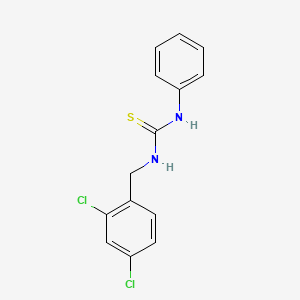 molecular formula C14H12Cl2N2S B1216555 1-[(2,4-Dichlorophenyl)methyl]-3-phenylthiourea CAS No. 89516-46-1
