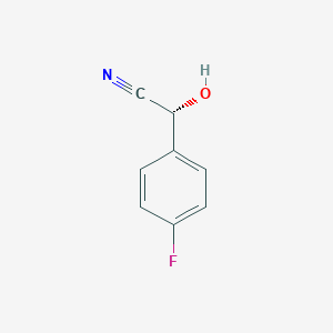 molecular formula C8H6FNO B121656 (R)-(4-Fluorophenyl)hydroxyacetonitrile CAS No. 149952-37-4