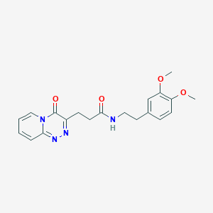 molecular formula C20H22N4O4 B12165665 N-(3,4-dimethoxyphenethyl)-3-(4-oxo-4H-pyrido[2,1-c][1,2,4]triazin-3-yl)propanamide 