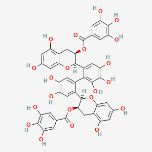 molecular formula C44H34O21 B1216568 Theasinensin F CAS No. 116329-55-6
