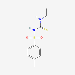 molecular formula C10H14N2O2S2 B1216573 1-Ethyl-3-(4-methylphenyl)sulfonylthiourea 